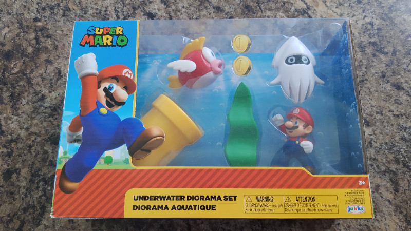 Jakks Super Mario World of Nintendo Underwater Diorama Set for sale  