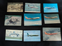 Collectible Toronto airport Boeing plane postcards