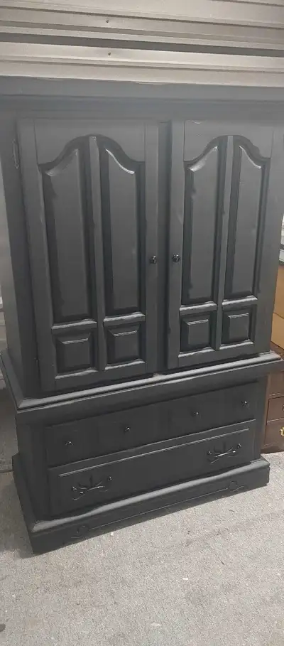 Black wardrobe dresser, View more