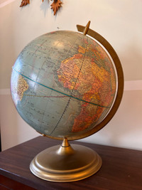 12" Cram's 'Imperial' World Globe Terrestrial & Flight Routes Vi