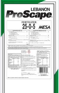 Lebanon - 25-0-5 Proscape Fertilizer with Mesa - SGN 220 - 50 LB