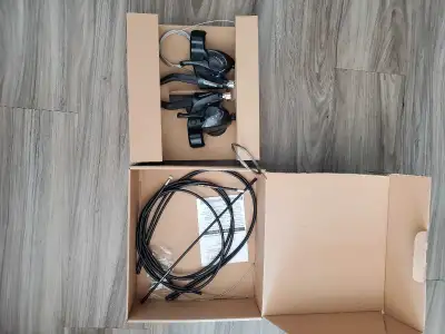 Shimano 3x7 speed- brake shift combo, View more