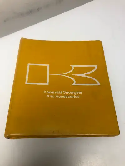 Another rare Sno-Mo item from my long time Pers Collection— 100 pages of awesome Kawasaki items—-man...