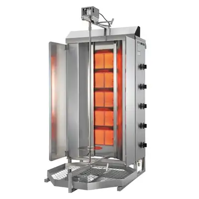 Potis RS-MU-GD5 Natural Gas/Propane 5 Burner Shawarma Broiler, View more