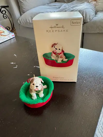 Pug puppy hallmark Christmas ornament , View more