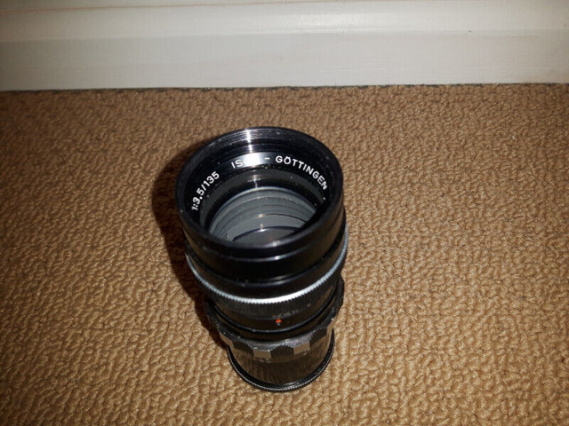 Old Rare Lens Isco-gottingen (tele-westanar 1:3,5/135) in Cameras & Camcorders in Vancouver - Image 2