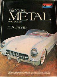 Monogram ‘53 Corvette 1/24 scale Metal & Plastic Model Kit