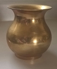 Vintage Solid Brass Handcrafted Water Drinking Pot - Lota