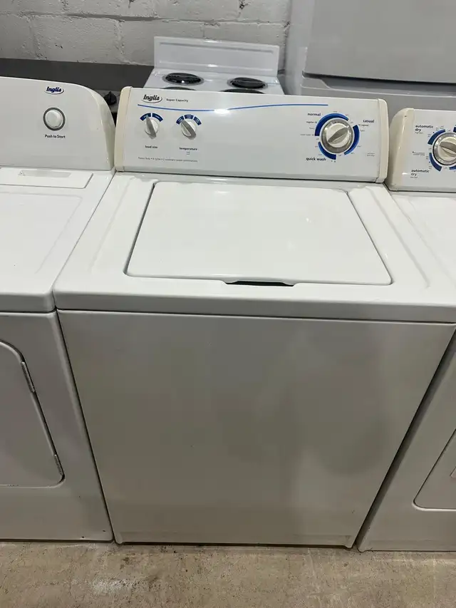 white electric WAHSER electric dryer set can deliver  in Washers & Dryers in Mississauga / Peel Region - Image 3