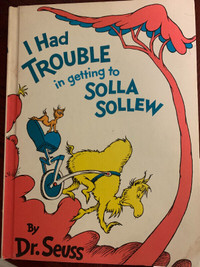 Dr. Seuss I Had Trouble in Solla Sollew Book Club Edition 1965