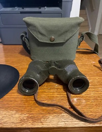 Vintage 6x30 REL/Canada Officers Military Binoculars and Case