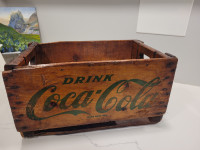 Vintage restored Coca-Cola wooden crate