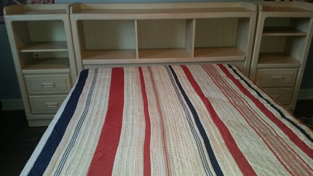 Stanley Furniture - Bookcase Storage Bed - Natural Washed Finish in Beds & Mattresses in Markham / York Region