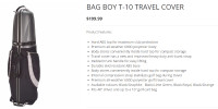 Bag Boy T-10 Travel Cover for Golf Clubs