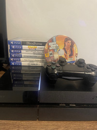 PS4 + 7 games and 1 controler 