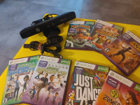 Xbox 360 Kinect + Games * Sonic, StarWars, Carnival, Just Dance
