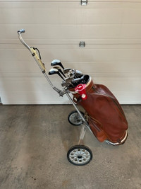 Spalding Executive Golf Club Set with Bag and Cart
