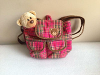 Kids Toys by Claire Club Backpack with Carrier Stuffed Bear