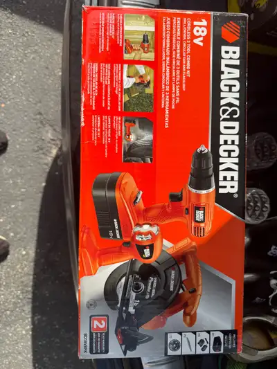 Black&decker cordless drill, 6 1/2” circular saw and flash light, View more