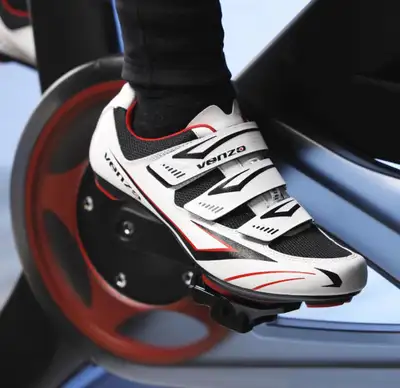 New Bicycle Men's Road Cycling Riding Shoes - 3 strap . Size 11, View more