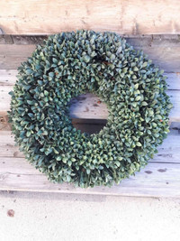 Large Artificial Boxwood Wreath