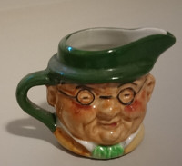 Vintage ARTONE Miniature Porcelain Two Faced Toby Mug Pitcher