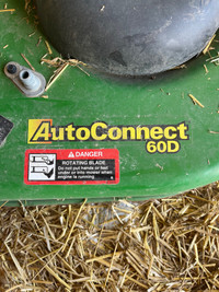 John Deere 60D auto connect mower deck