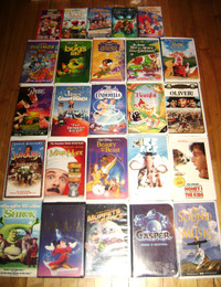 25 Childrens Movies on Vhs for $25