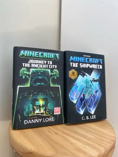 set of 2 Minecraft books, View more