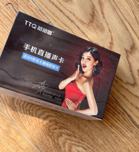 TTQ Live Stream Sound Card for Pro Recording (Like New)