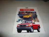 1997 Ford Ranger Sales Brochure. NOS. Can mail in Canada.