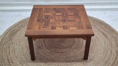 Mid-century scandinavian style rosewood coffee table , View more