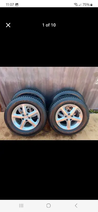Set of 4 NEW ANTARES winter tires rims (235 65 17) pattern (5×114.3) TPMS 2024 HYUNDAI TUCSON