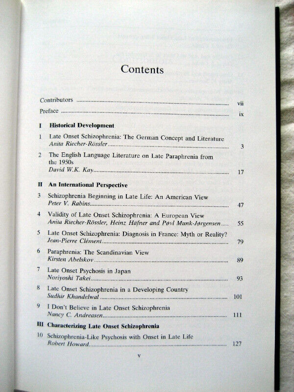 BRAND NEW - Late Onset Schizophrenia (medicine psychiatry book) in Textbooks in London - Image 3