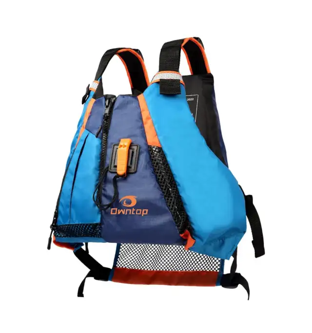 New Life Vest for Adult with Adjustable Safety Strap/Blue XL/XXL in Water Sports in Calgary - Image 2
