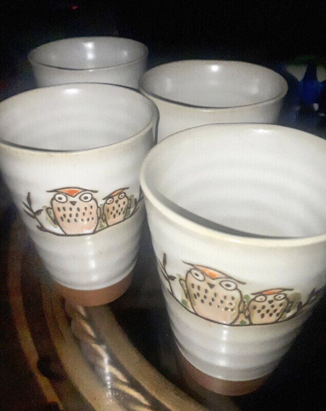 Four UNIQUE  OWL glasses or cup in Other in Gatineau - Image 2