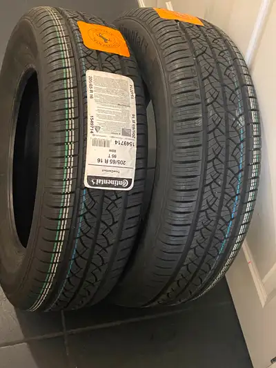 2 Brand new continental, all season tires.