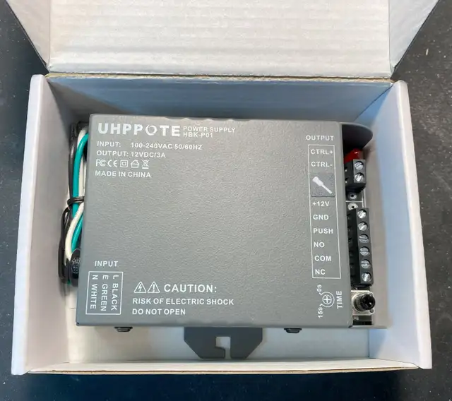 UHPPOTE 12V Power Supply for Door Access Control System in Security Systems in Markham / York Region - Image 2