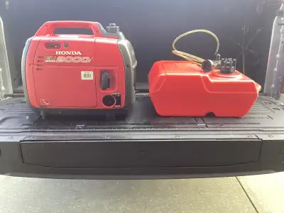 Honda 2000 inverter/generator c/w extra fuel tank, View more