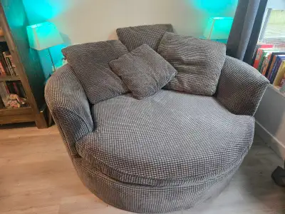 XL Grey nest chair from Urban Barn, View more