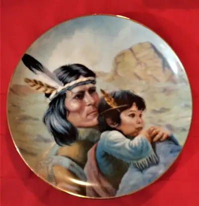 'THE KIOWA NATION' 1987 Decorative PLATE by Perillo - PORCELAIN, View more