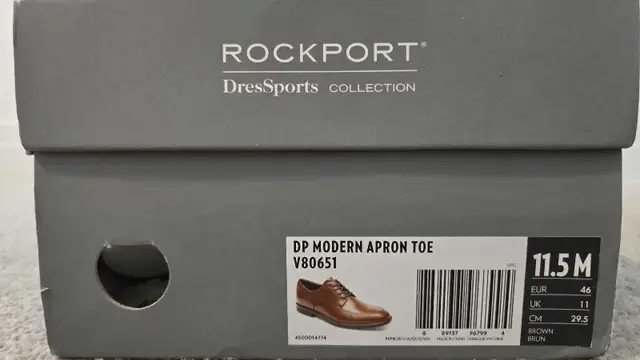 Rockport Light Brown Leather Dress Shoes in Men's Shoes in Markham / York Region - Image 5