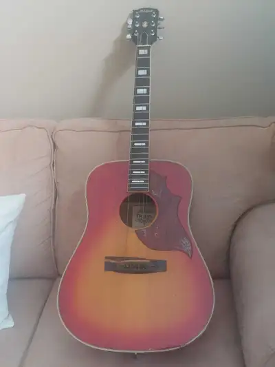 Vintage El Degas Hummingbird Guitar , View more