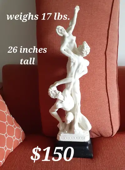 Tall alabaster statue, View more