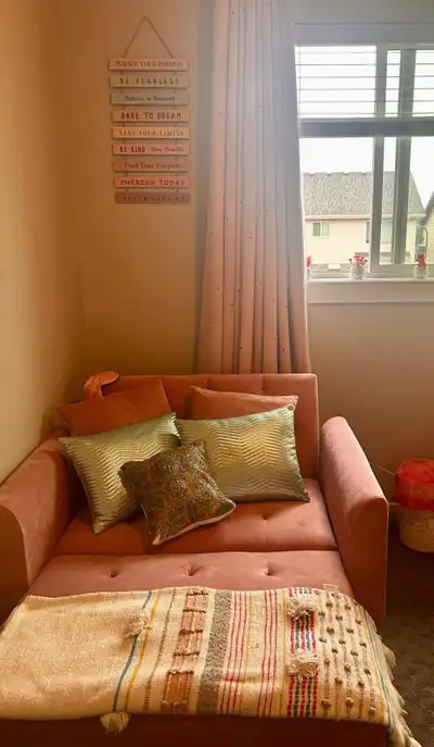 PINK SOFA BED, View more