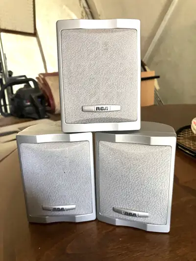 Three RCA Theater System Surround Sound Speakers Model HTS-1000