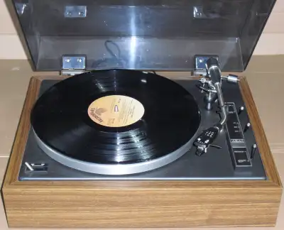 Vintage Akai turntable, mint condition, View more