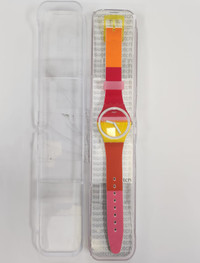 Swatch Mens Analogue Quartz Watch with Silicone Strap GW198,