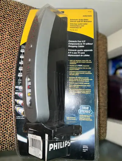 New Philips Audio/Video Selector w/ RF Modulator, View more