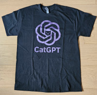 Cat GPT - T-Shirt - Large 